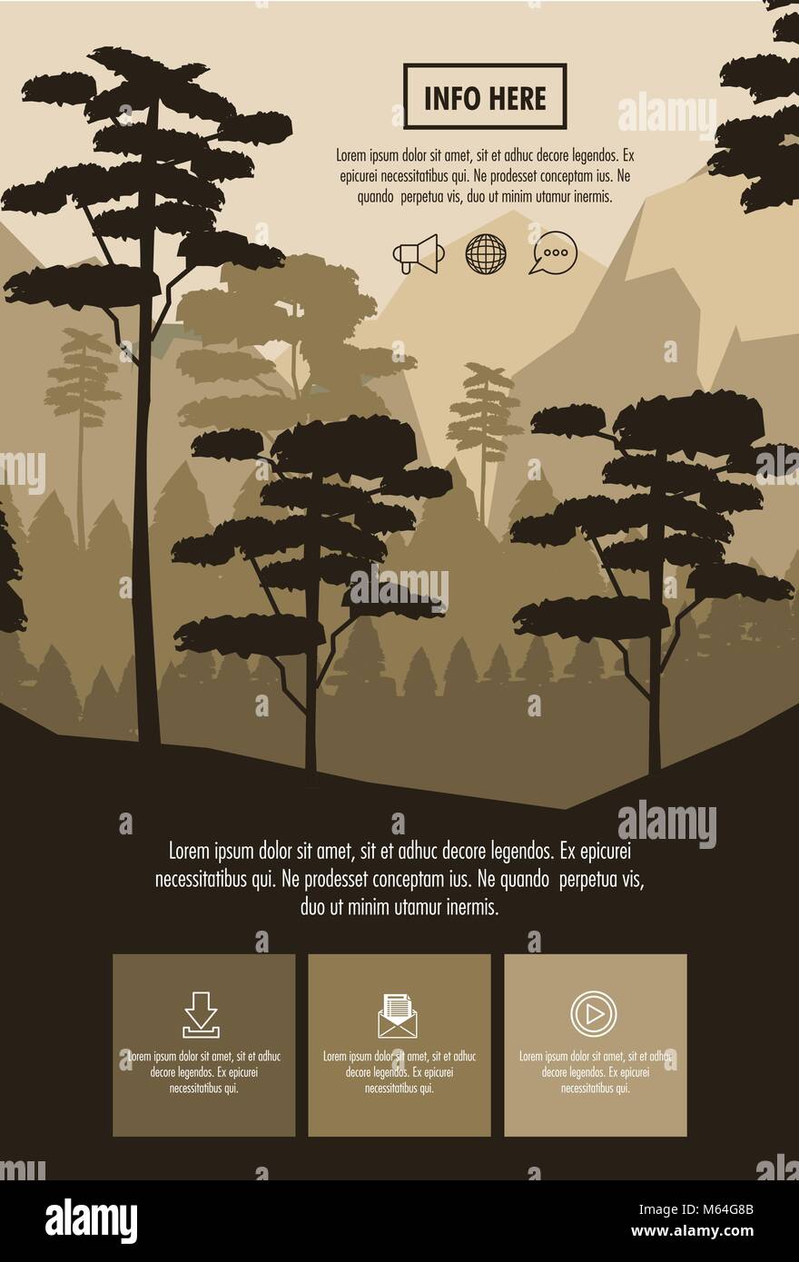 Forest brochure infographic Stock Vector Image & Art Alamy Forest brochure infographic Stock Vector Image & Art Alamy