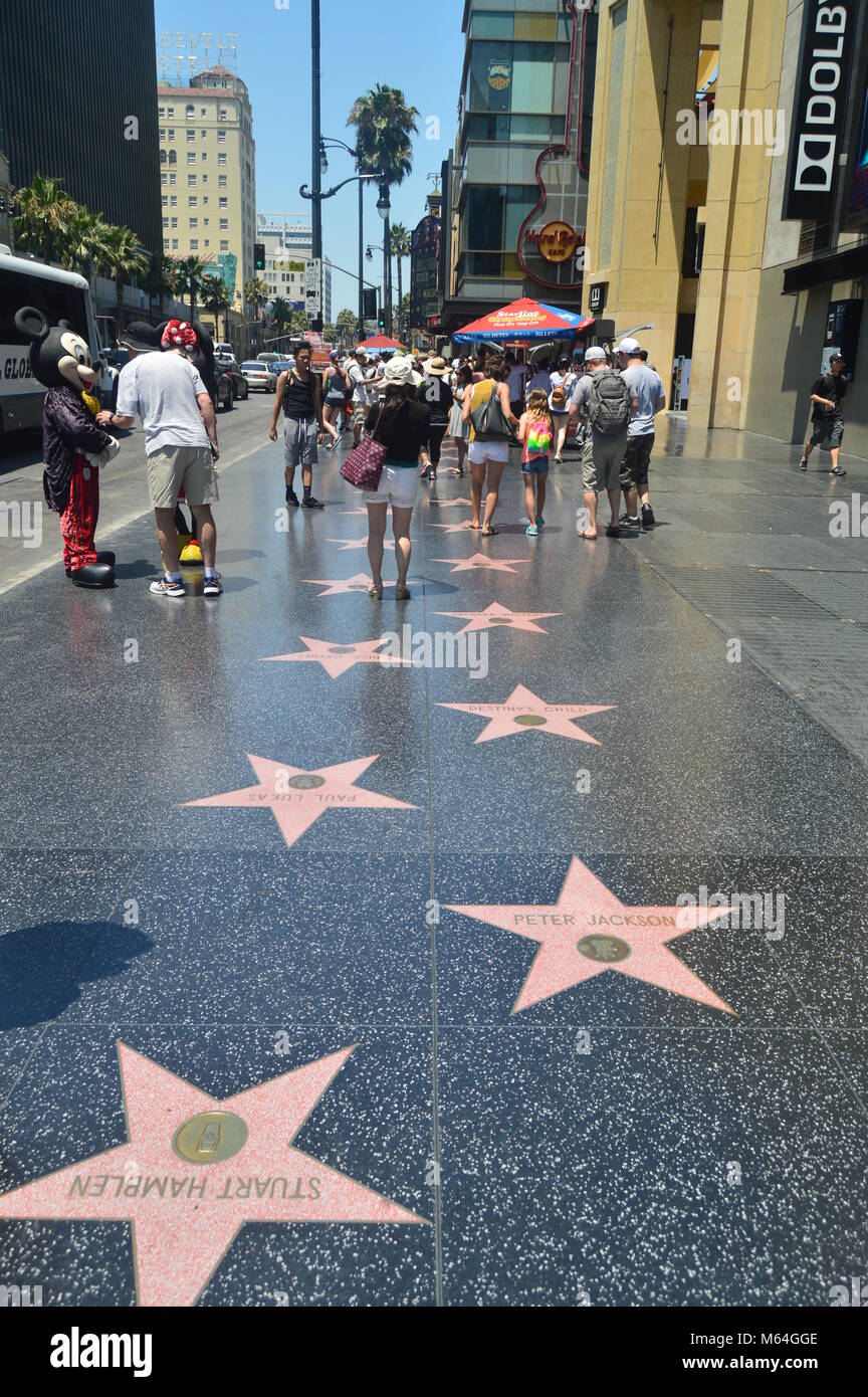 Walk Of Fame Street Hollywood Stock Photos & Walk Of Fame Street
