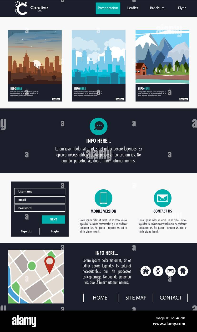 Urban website template Stock Vector Image & Art Alamy
