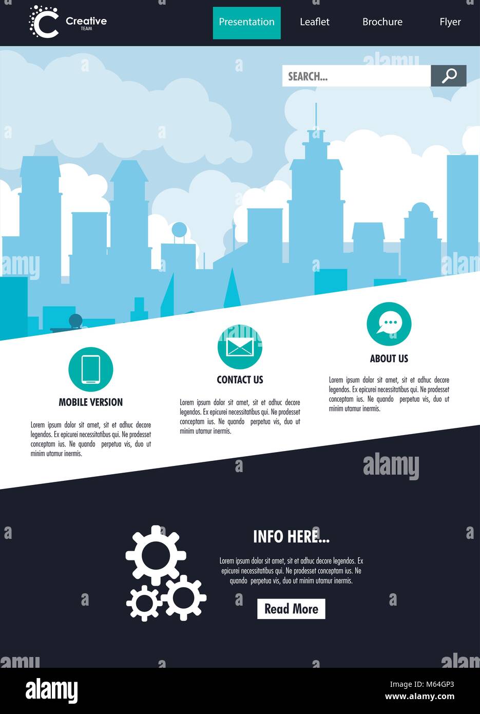 Urban website template Stock Vector Image & Art Alamy