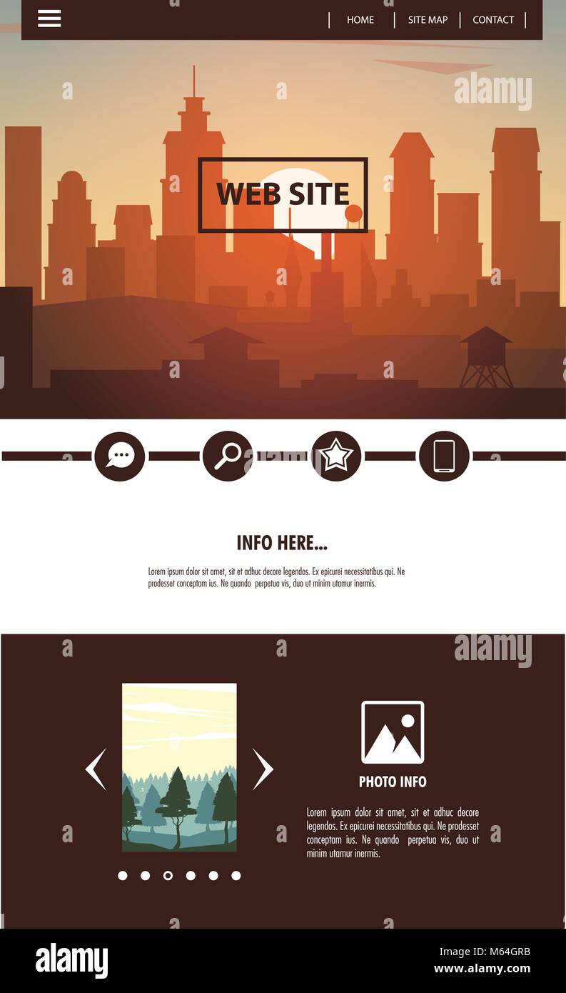 Urban website template Stock Vector Image & Art Alamy