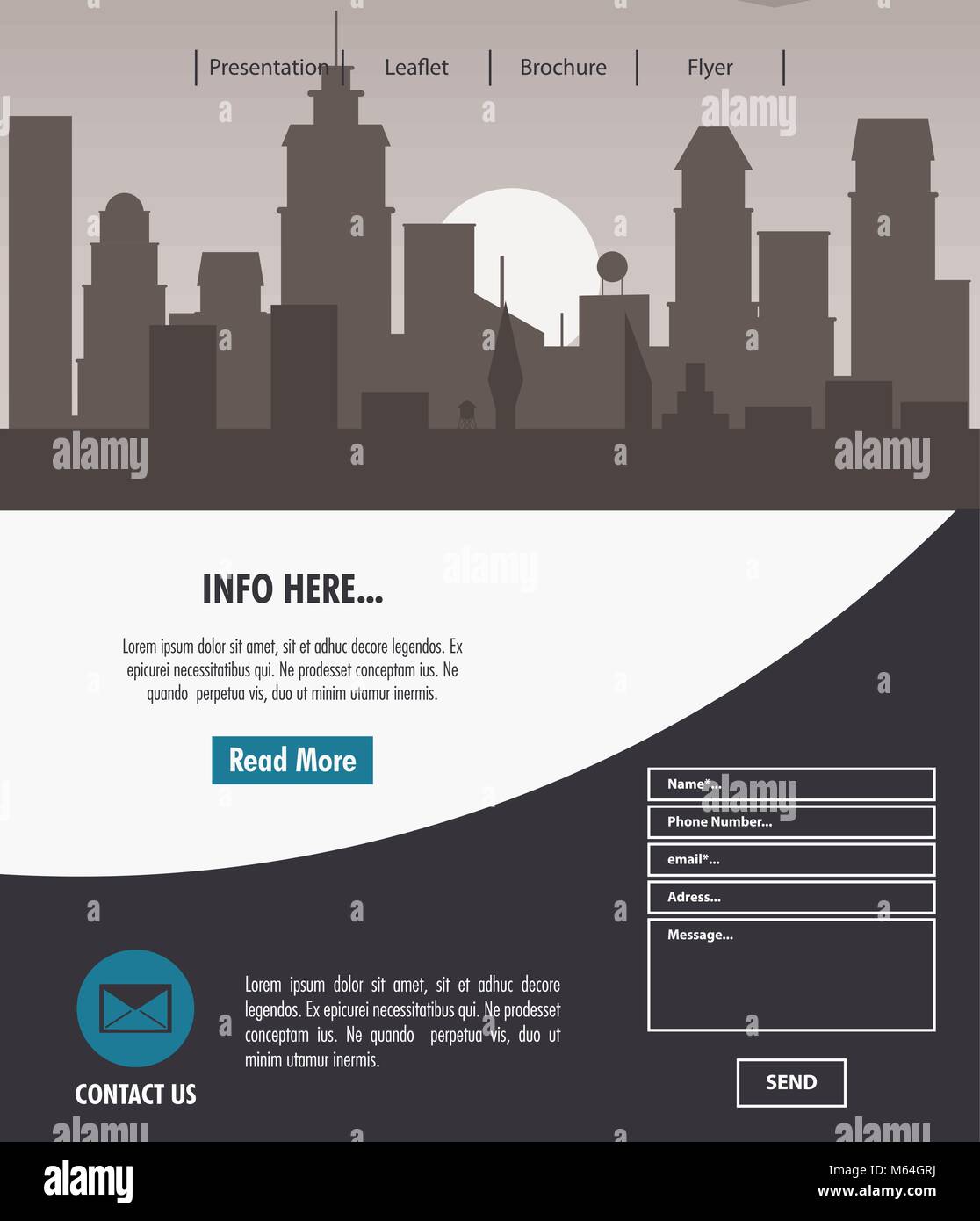 Urban website template Stock Vector Image & Art Alamy