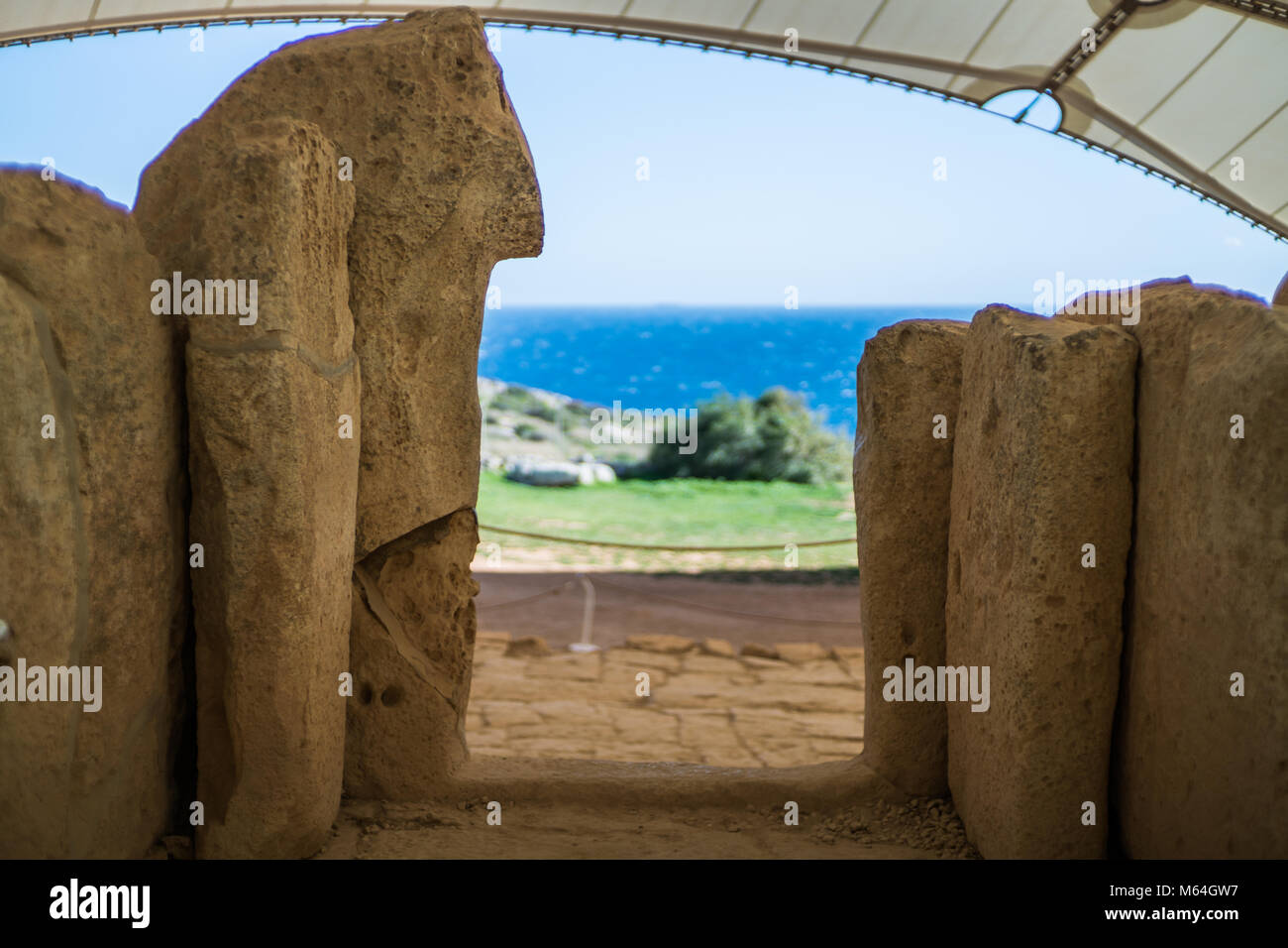 Mnajdra Neolithic Temple Ruins High Resolution Stock Photography and ...