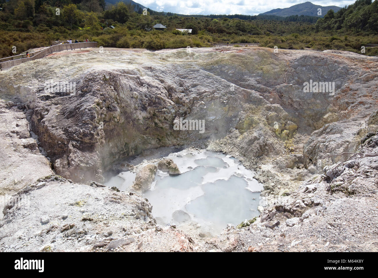 Wai-O-Tapu Geological feature Stock Photo