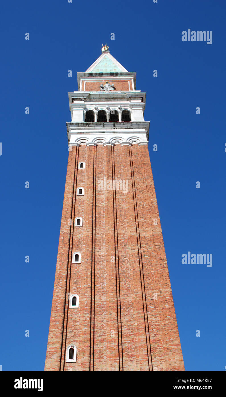 Bell Tower of St Marks Cathedral, Venice, Italy Stock Photo