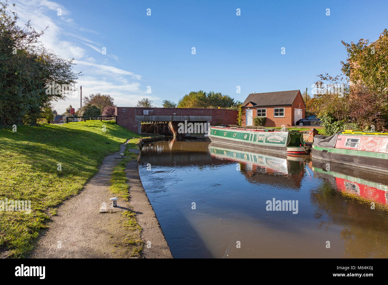 Grand House at Barton Turn Lock on the Trent and Mersey Canal, near
