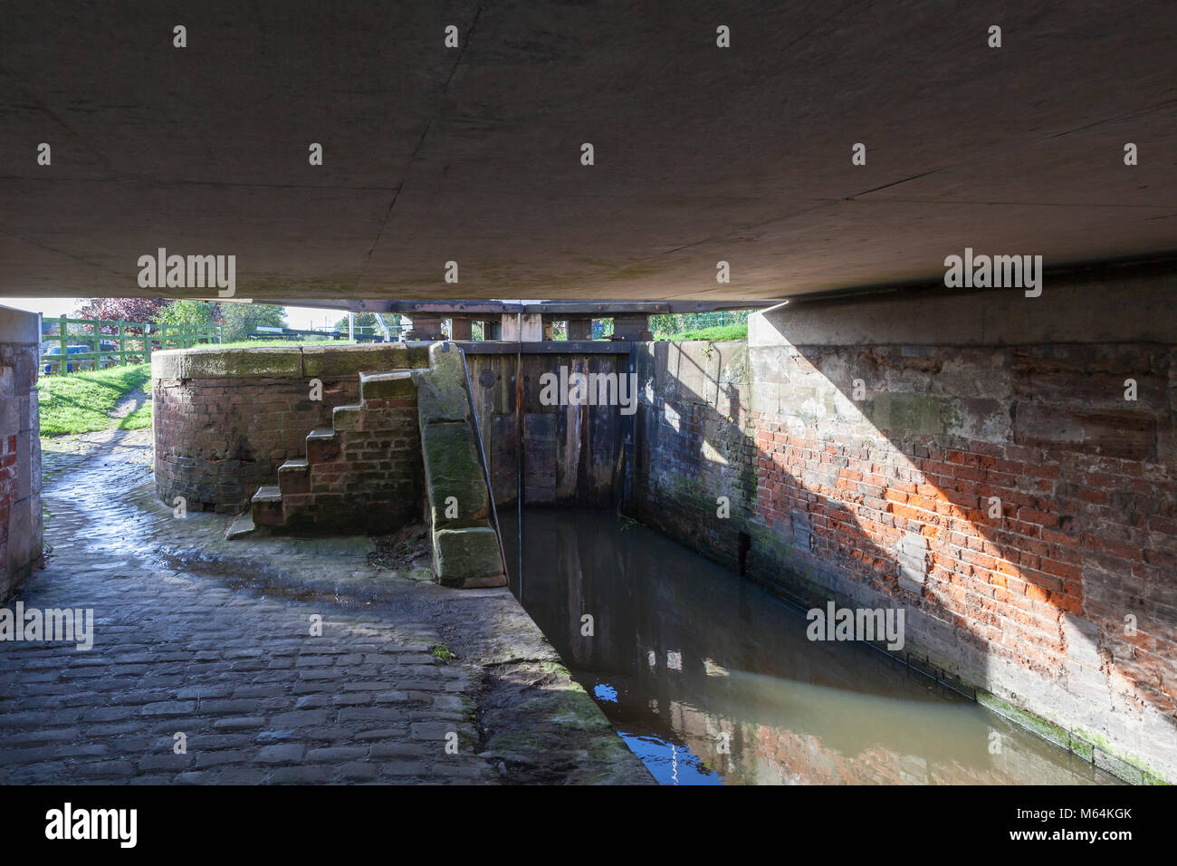 Barton Turn Lock on the Trent and Mersey Canal, near Barton under