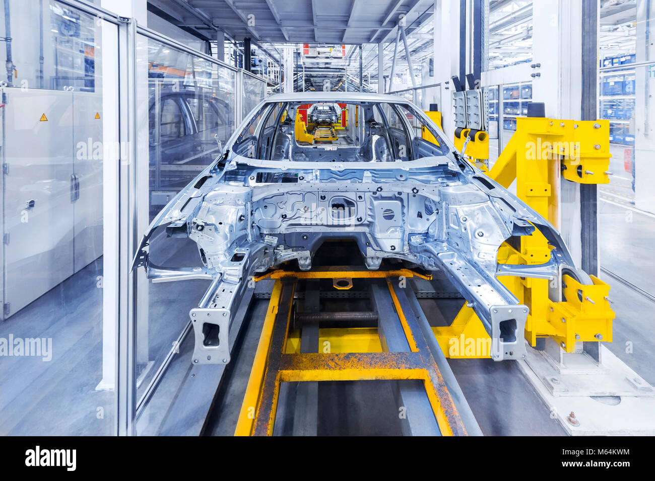 auto body at car plant Stock Photo