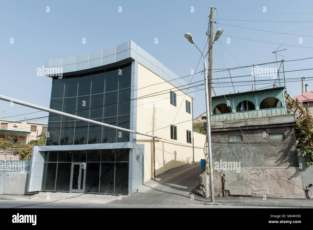 Styleless architectur in the center of Yerevan, Armenia./ Stock Photo