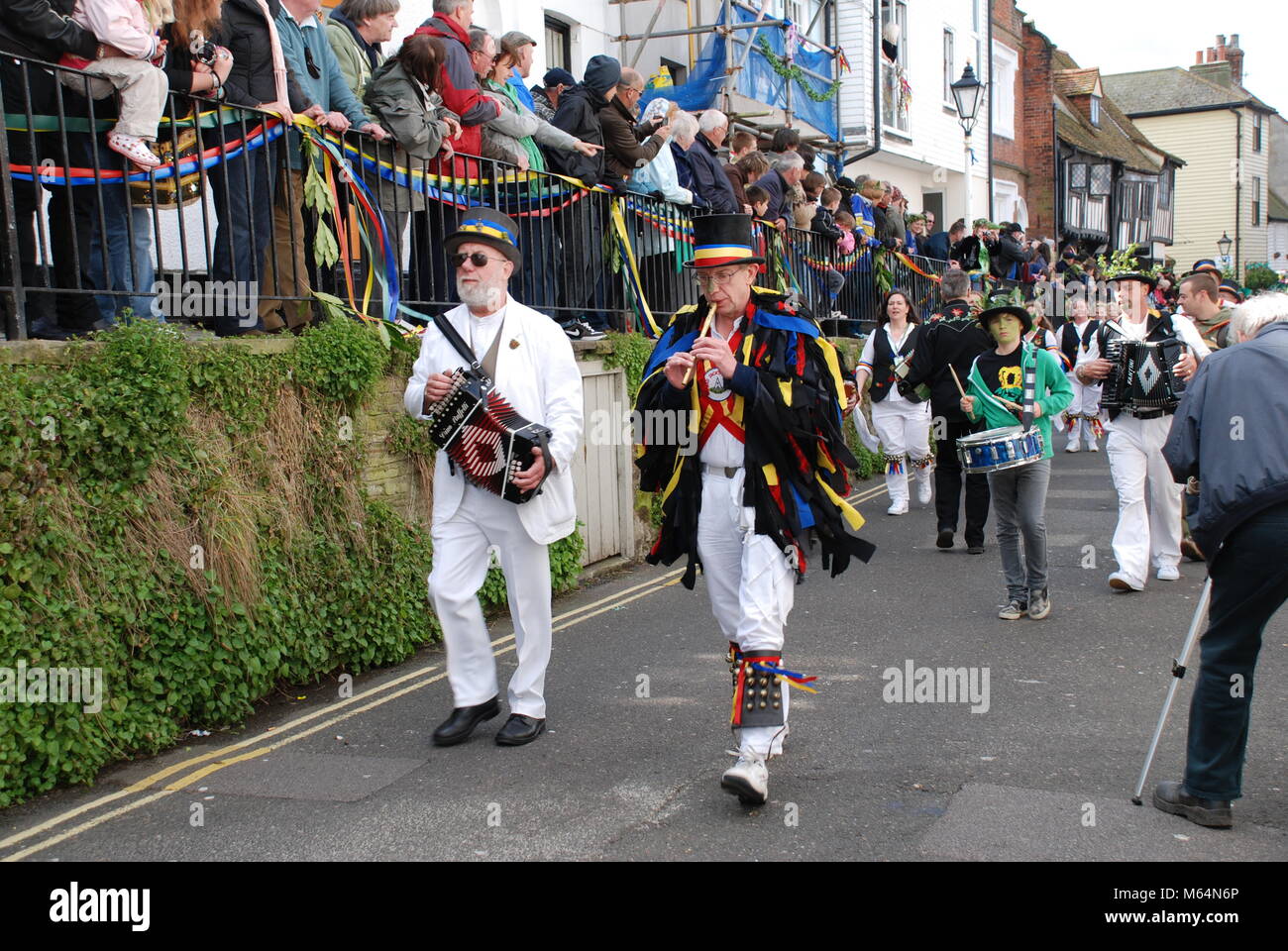 Morris dancers parade through the Old Town at the annual Jack In The
