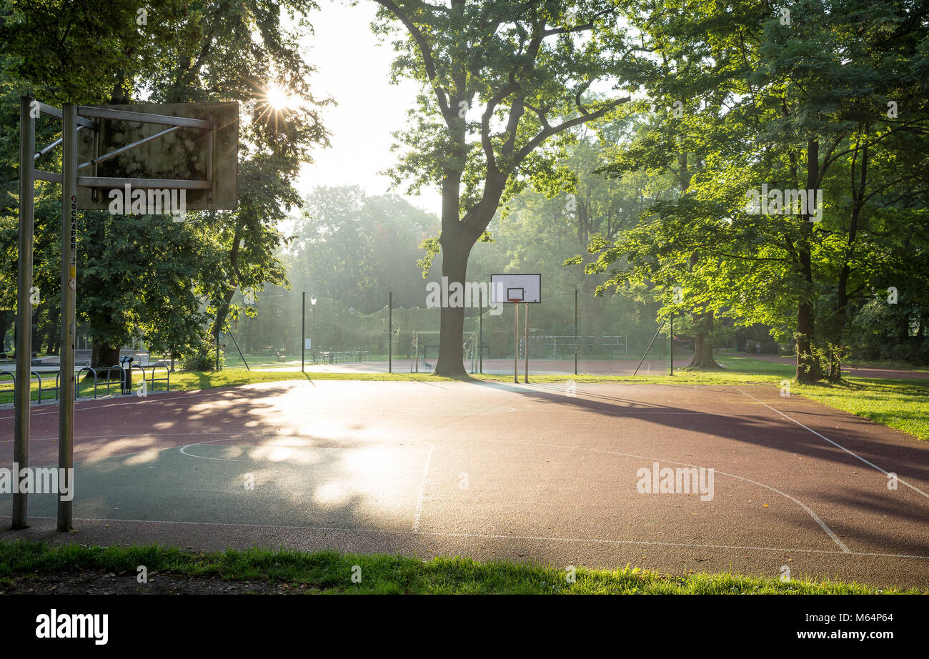 Basketball football court hires stock photography and images Alamy