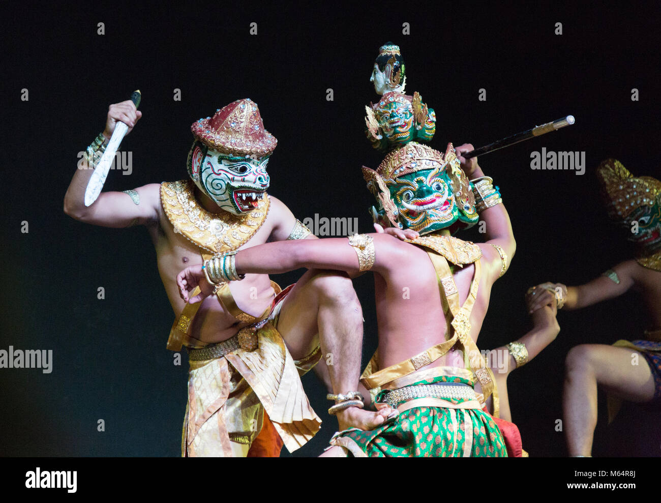 Cambodia dancing - traditional folk dancing, Phnom Penh, Cambodia, Asia Stock Photo