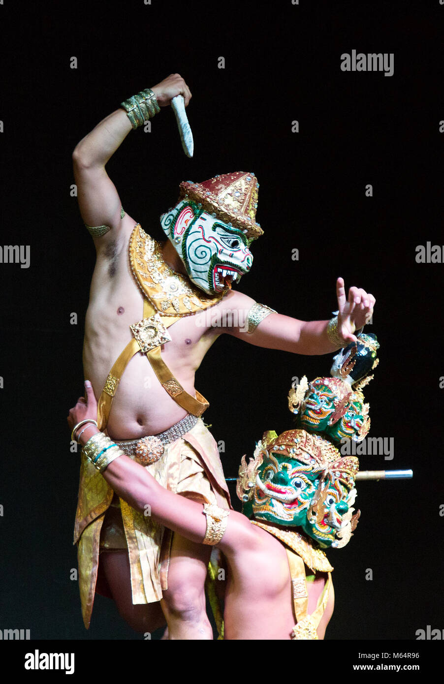 Cambodia dancing - traditional folk dancing, Phnom Penh, Cambodia, Asia Stock Photo