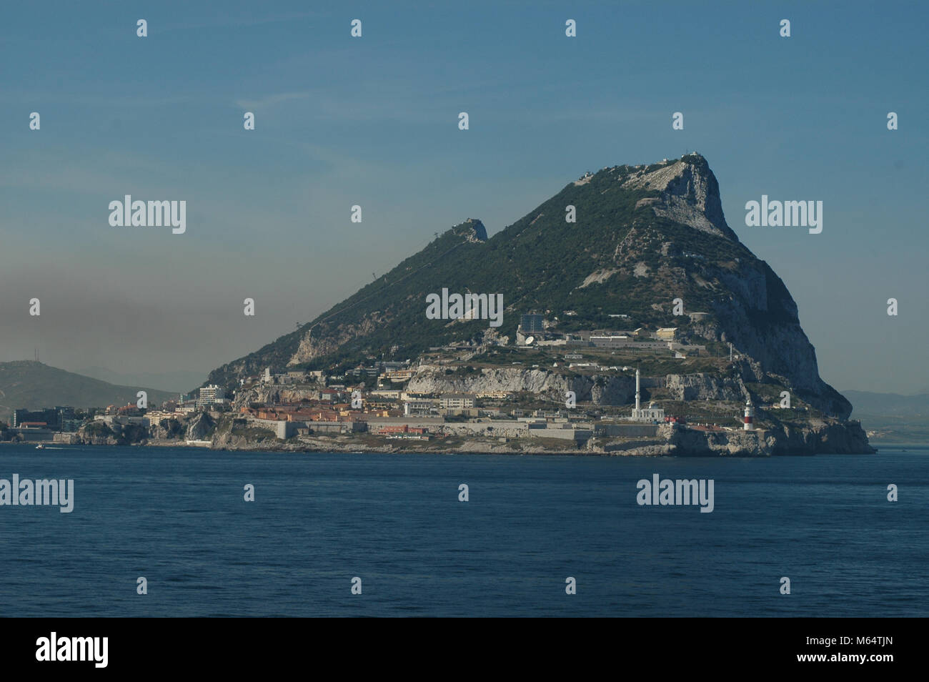 The Rock of Gibraltar British Overseas Territory Stock Photo