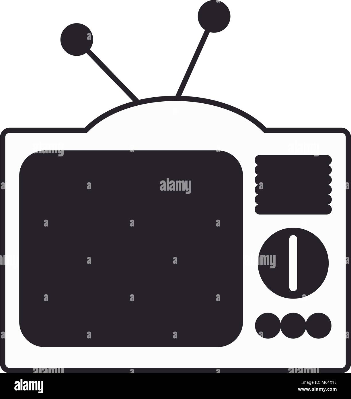retro television isolated icon Stock Vector Image & Art - Alamy