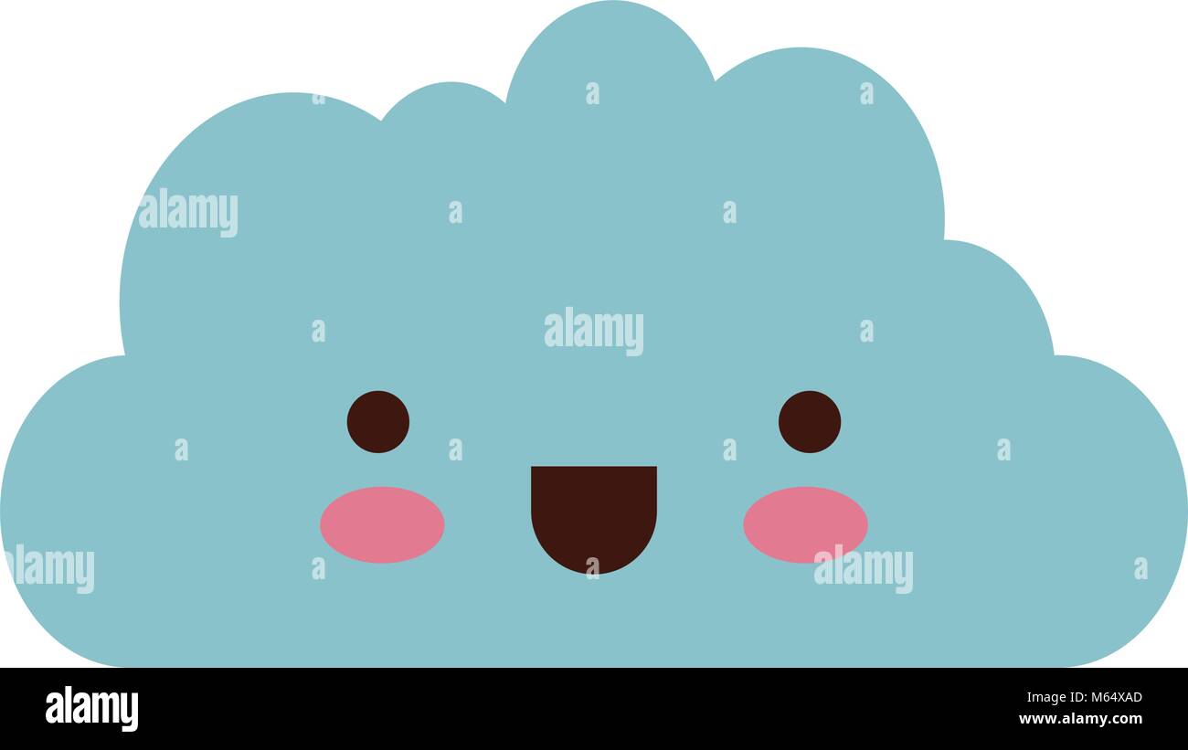 cute clouds kawaii characters Stock Vector Image & Art - Alamy