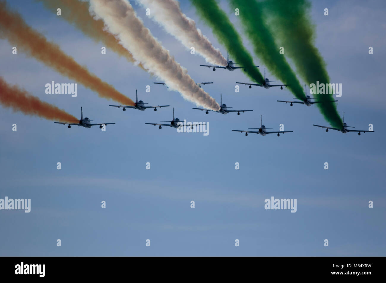 Exhibition of the Tricolor arrows Stock Photo - Alamy