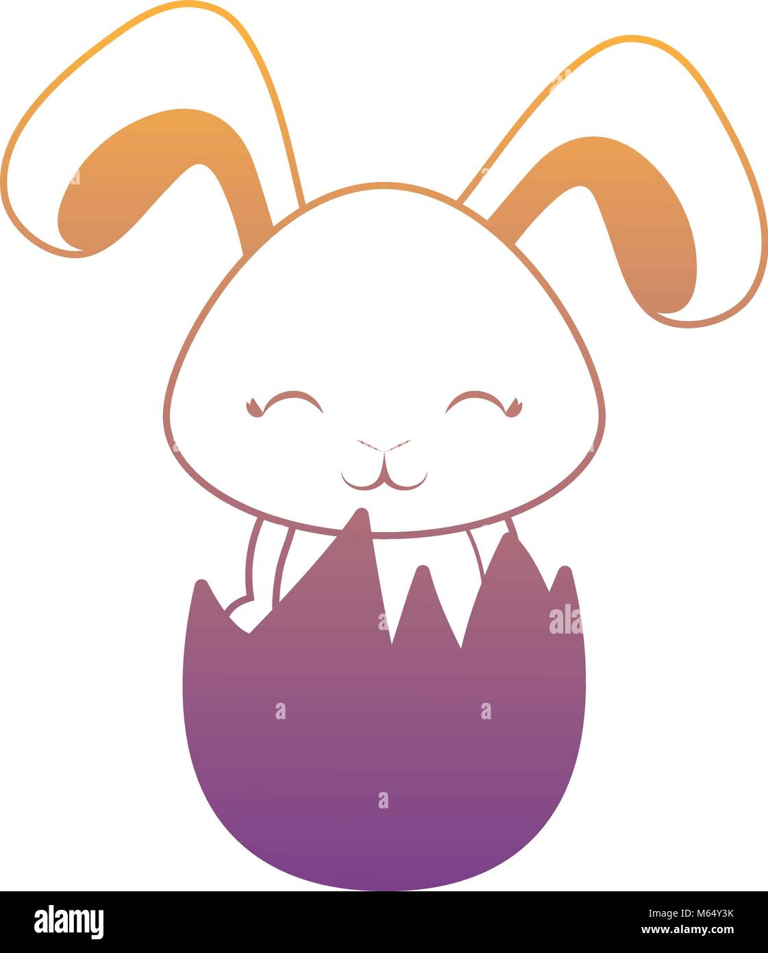 Cute rabbit icon Stock Vector Image & Art - Alamy