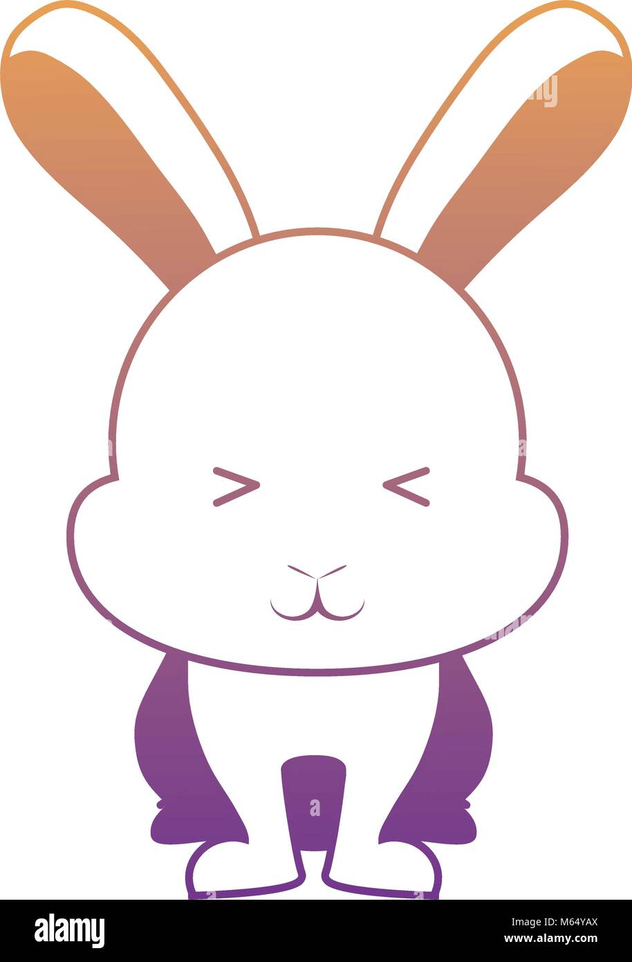 Cute rabbit icon Stock Vector Image & Art - Alamy