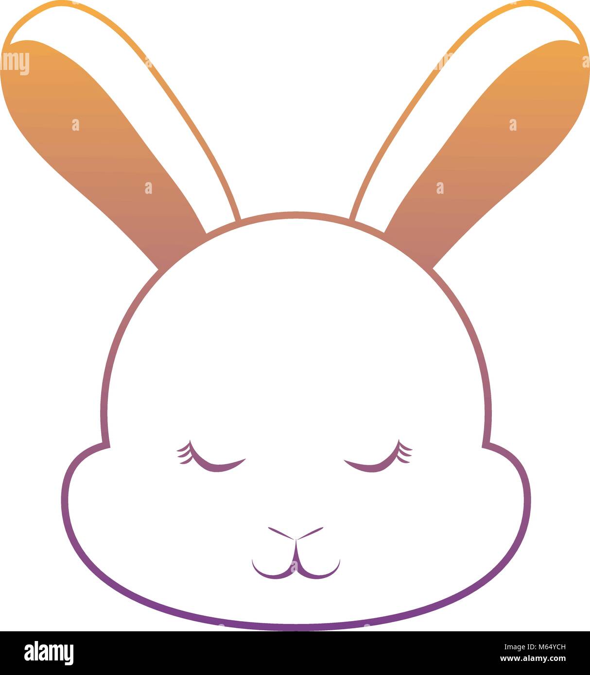 Cute rabbit icon Stock Vector Image & Art - Alamy