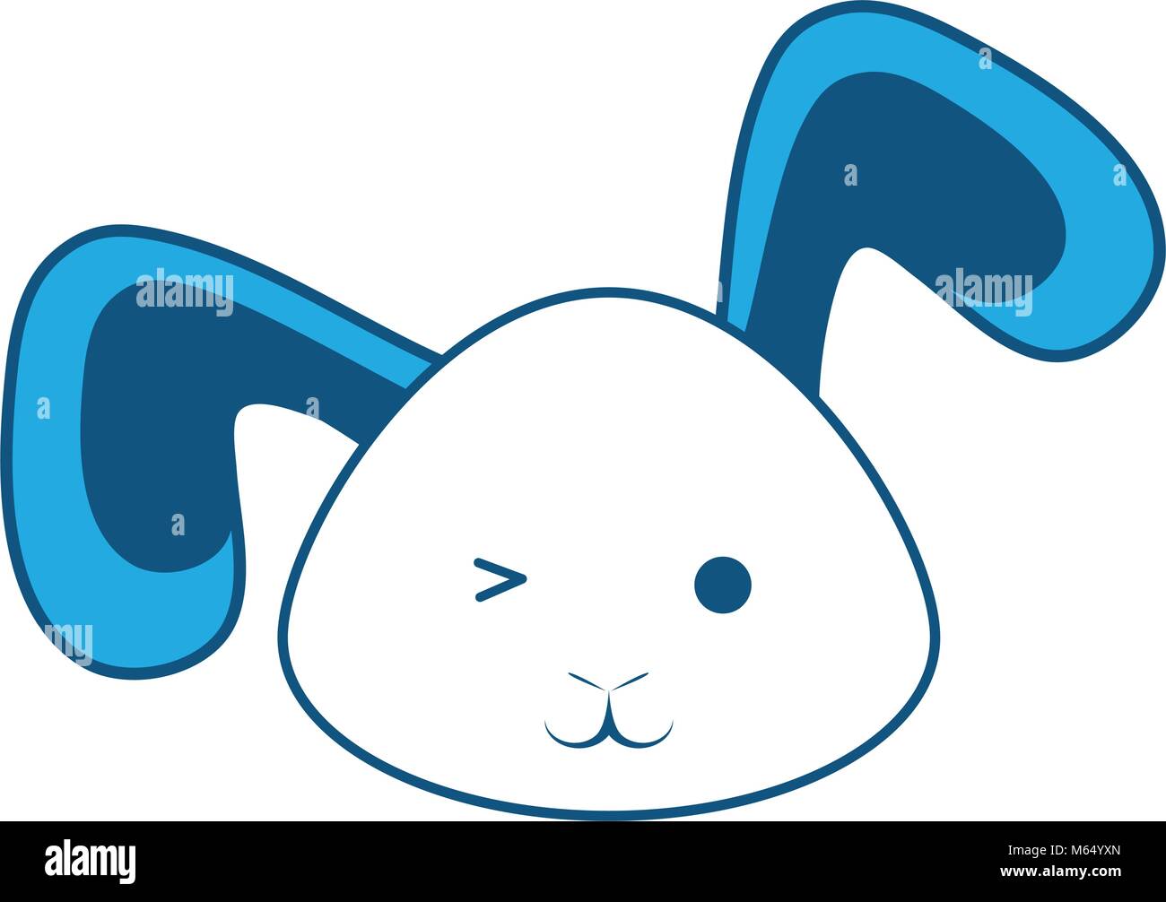 Cute rabbit icon Stock Vector Image & Art - Alamy