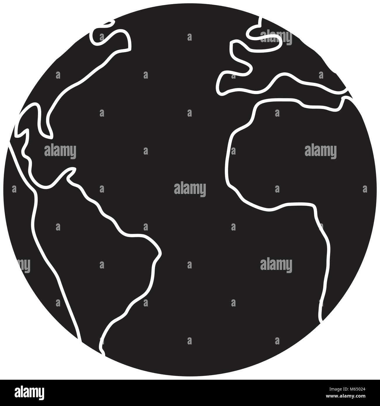 earth planet icon Stock Vector Image & Art - Alamy