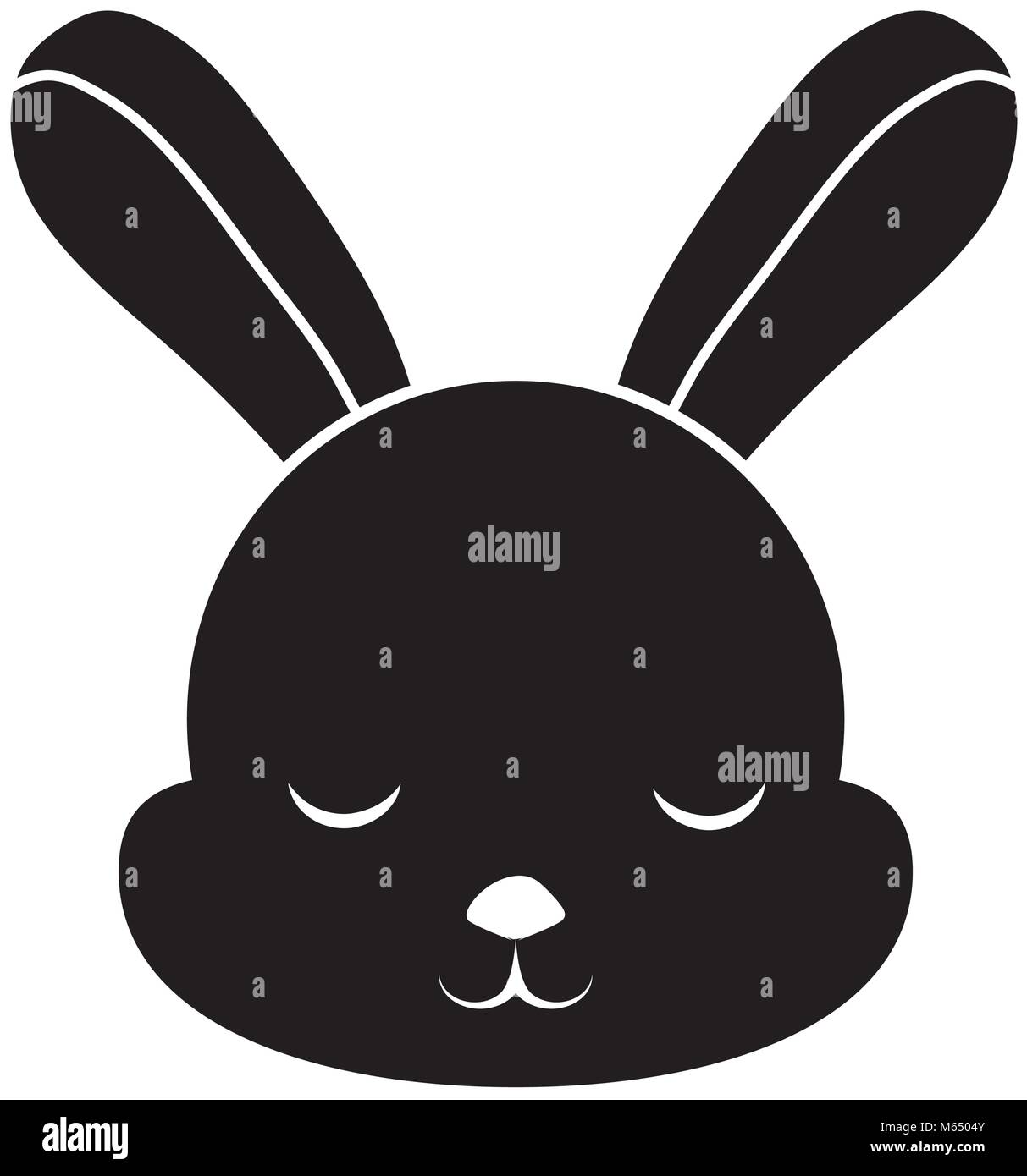 Cute rabbit icon Stock Vector Image & Art - Alamy