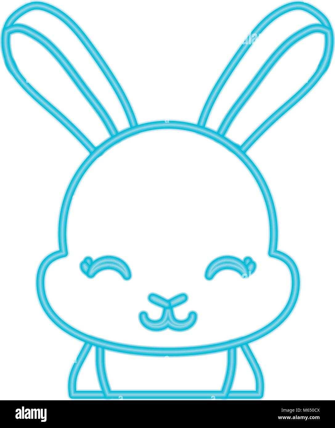 Cute rabbit icon Stock Vector Image & Art - Alamy