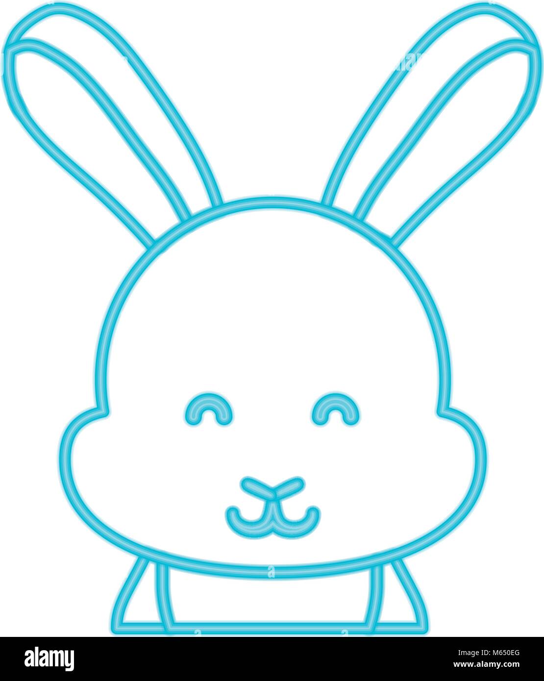 Cute rabbit icon Stock Vector Image & Art - Alamy