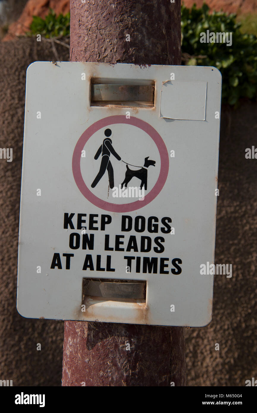 Keep dogs on leads sign hires stock photography and images Alamy