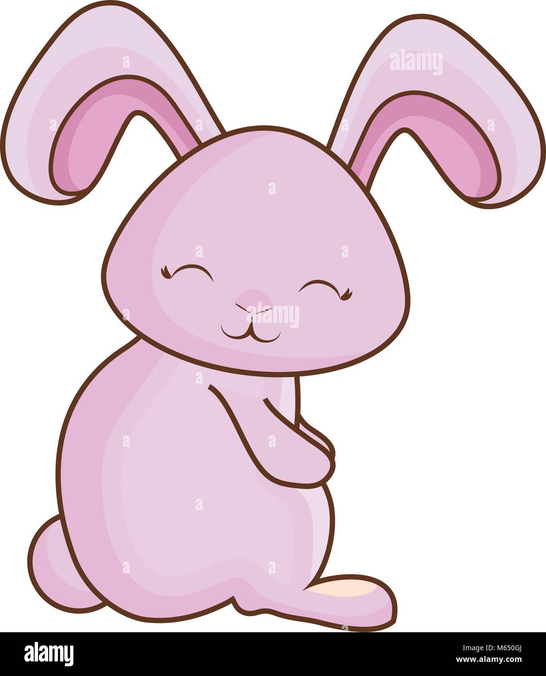 Cute rabbit icon Stock Vector Image & Art - Alamy