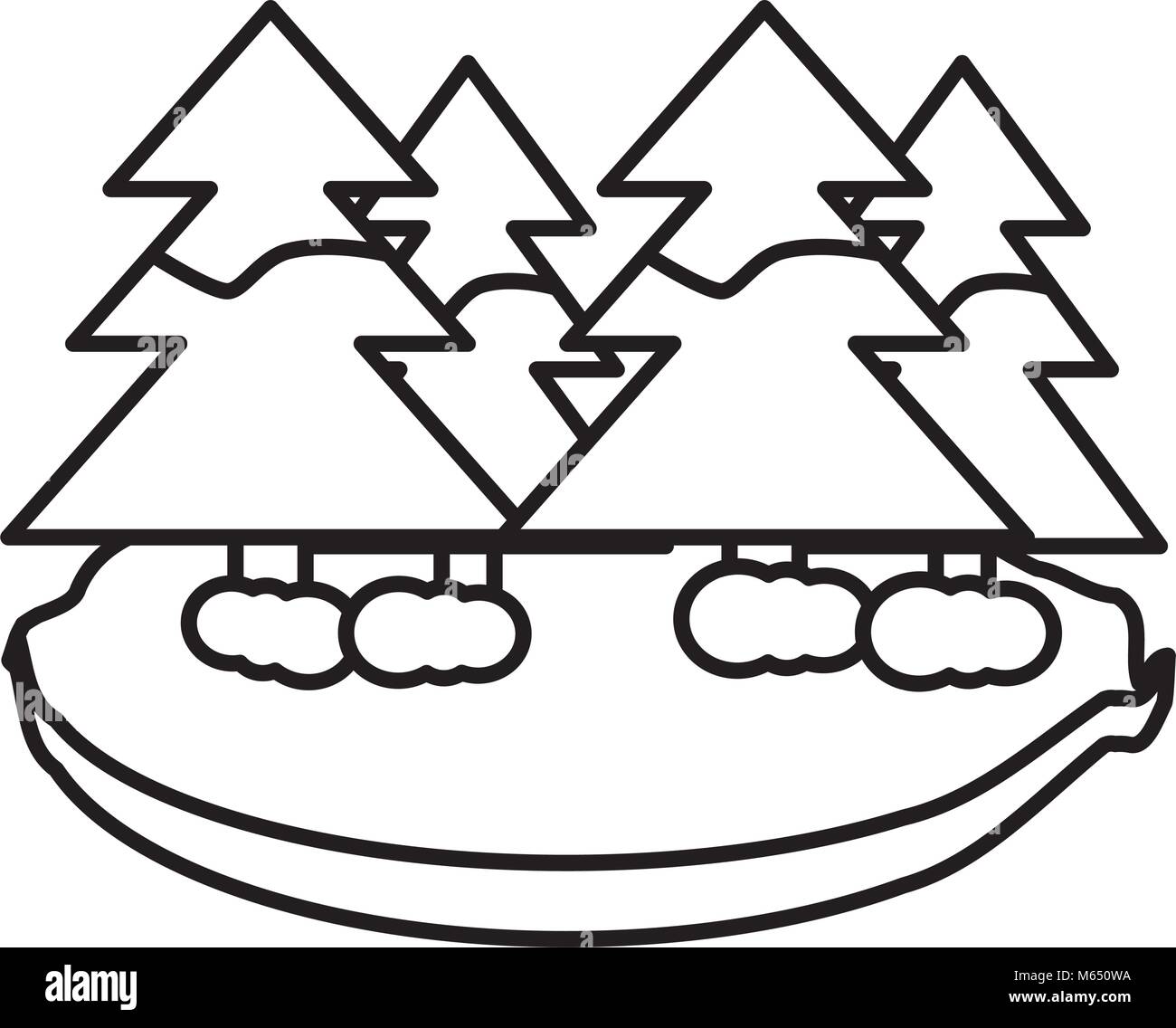 forest with pines icon Stock Vector Image & Art - Alamy