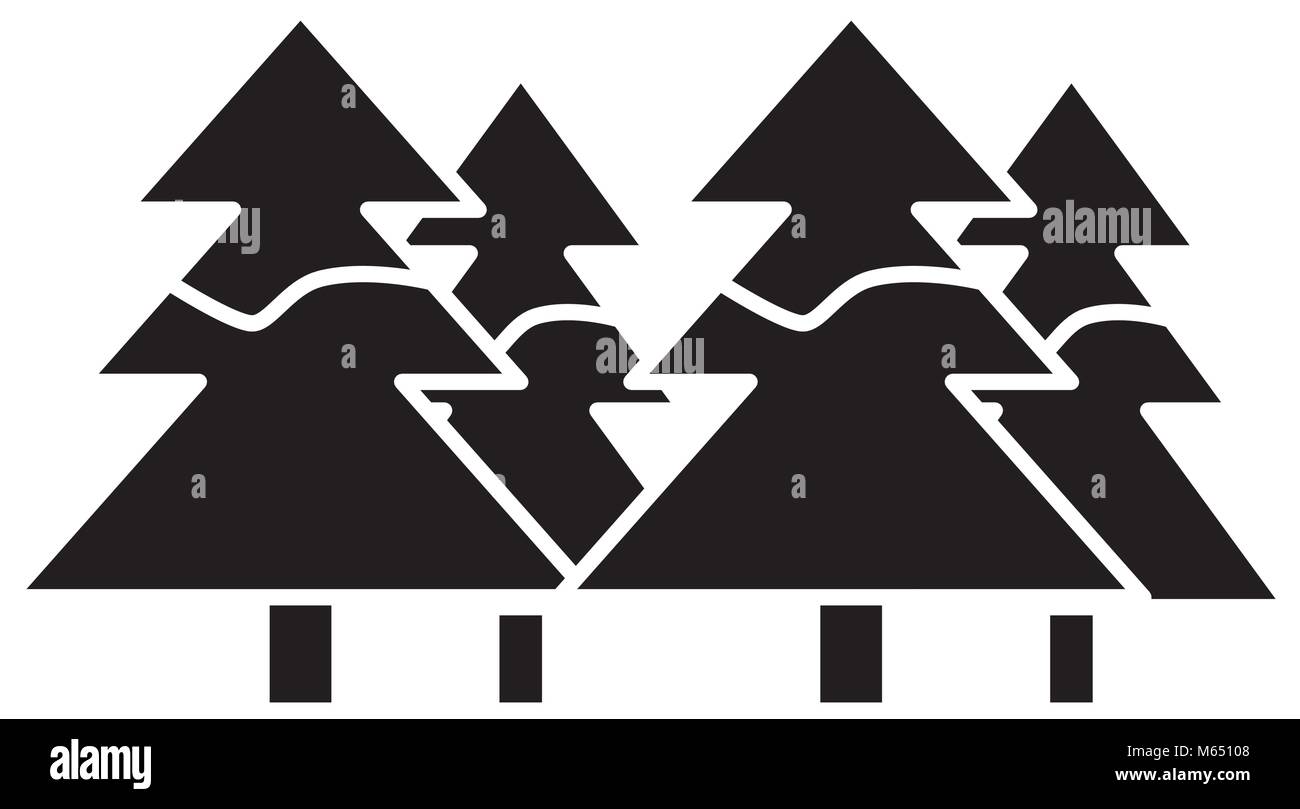 pine trees icon Stock Vector Image & Art - Alamy