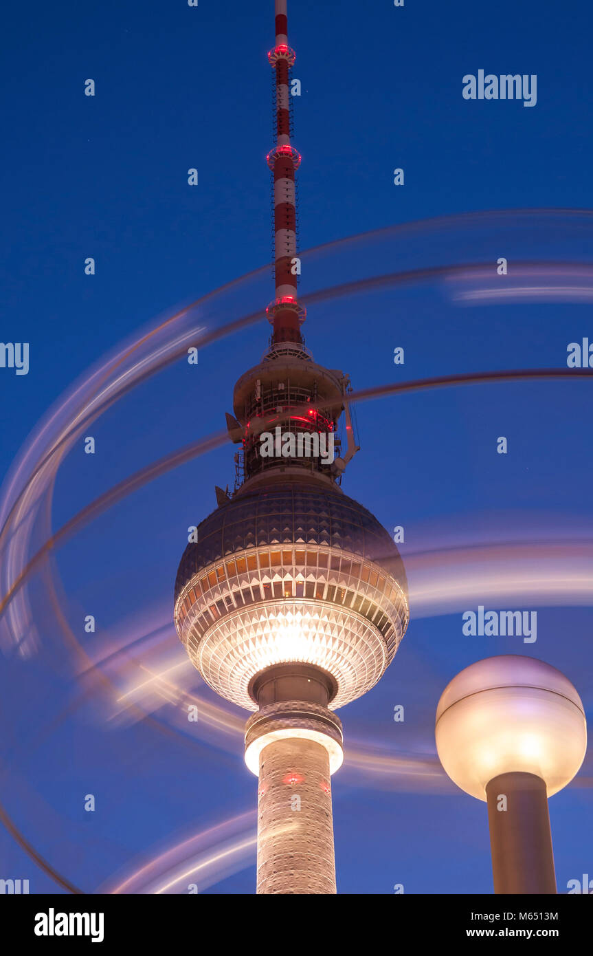 Fernsehturm, Alexanderplatz, Berlin, Deutschland, Europa Stock Photo