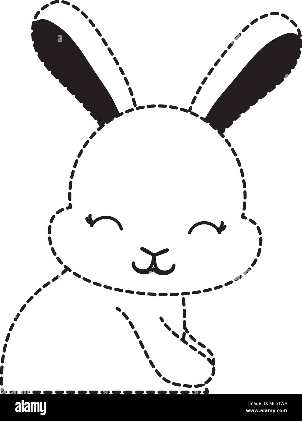 Cute bunny icon Stock Vector Image & Art - Alamy