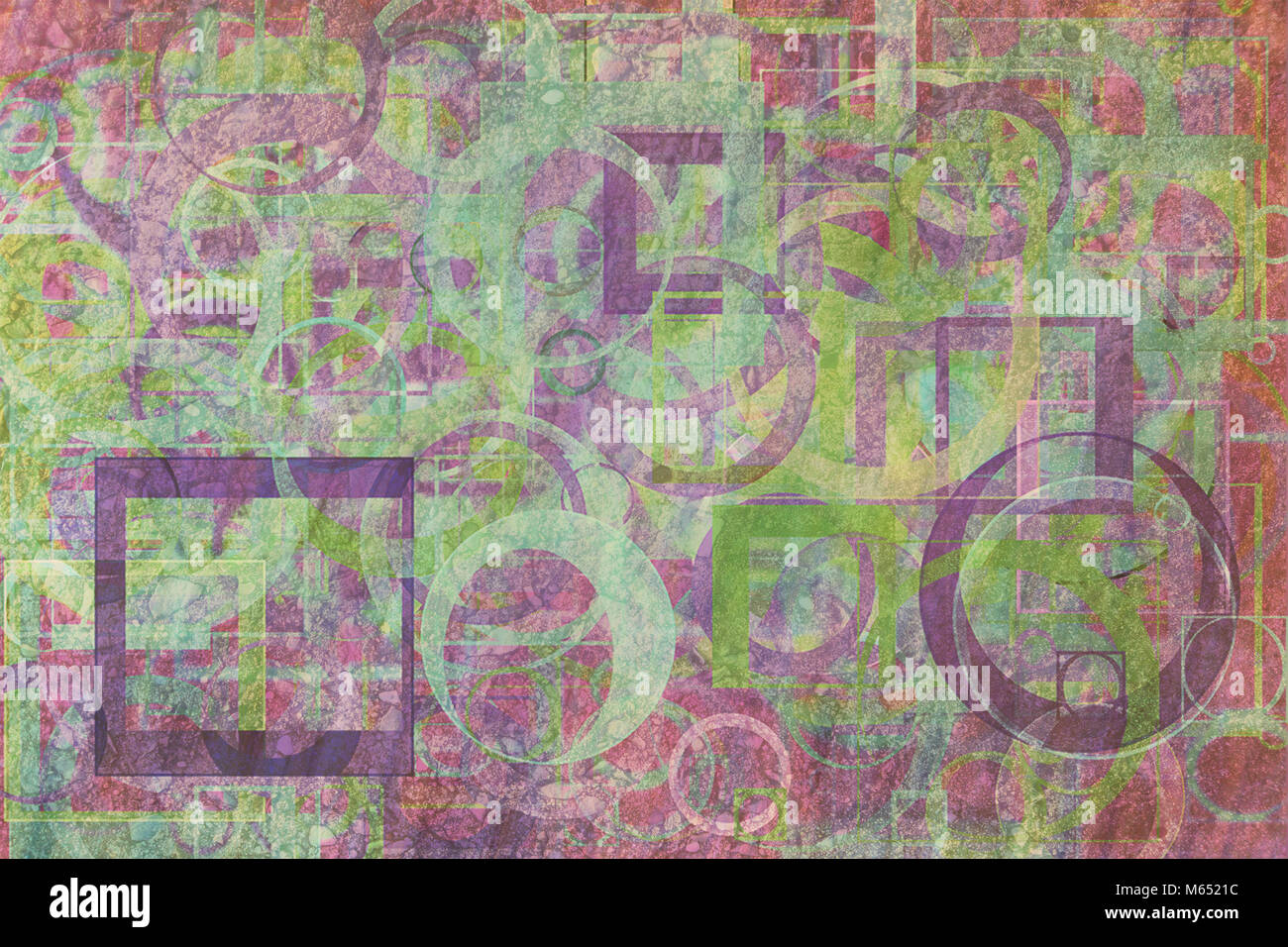 Random circle, square, rectangle & triangle shape, digital generative ...