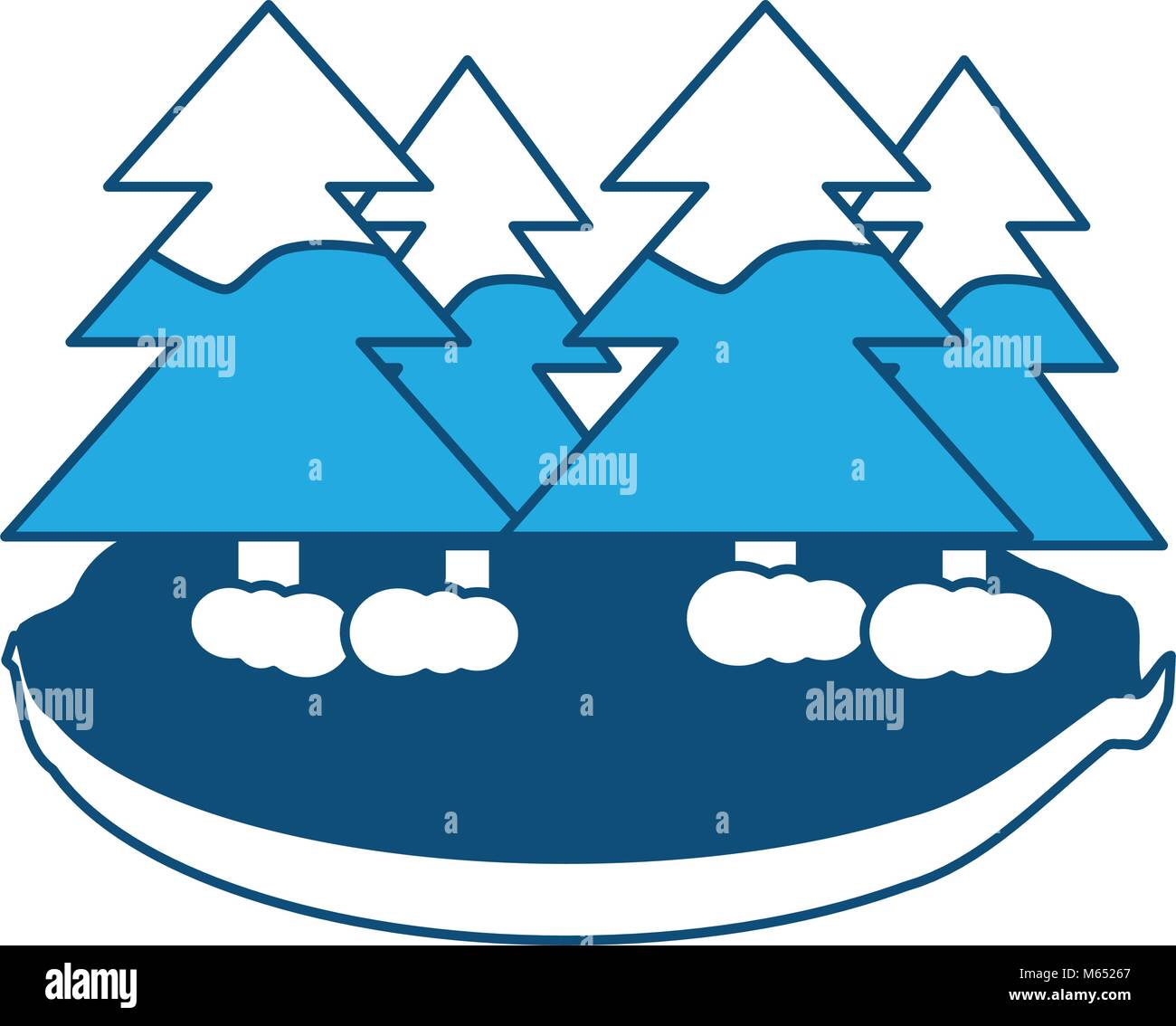 forest with pines icon Stock Vector Image & Art - Alamy