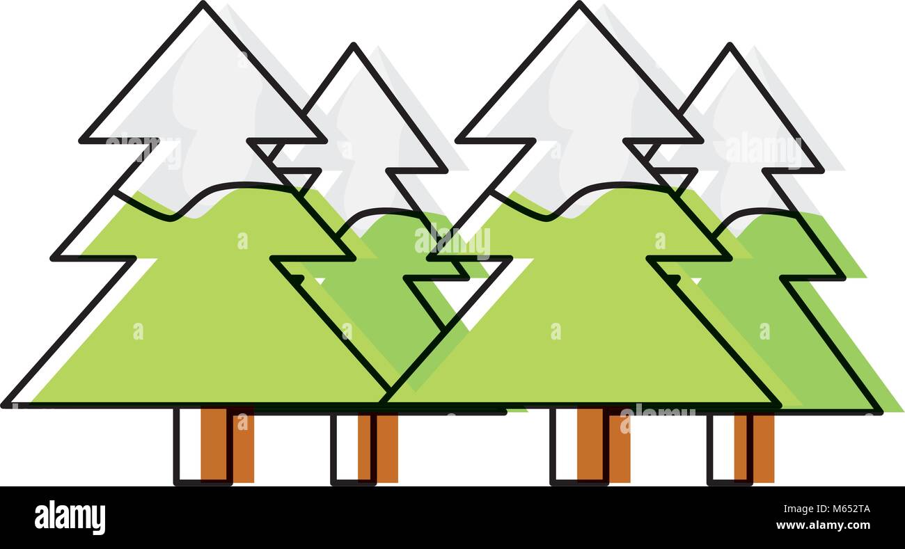 pine trees icon Stock Vector Image & Art - Alamy