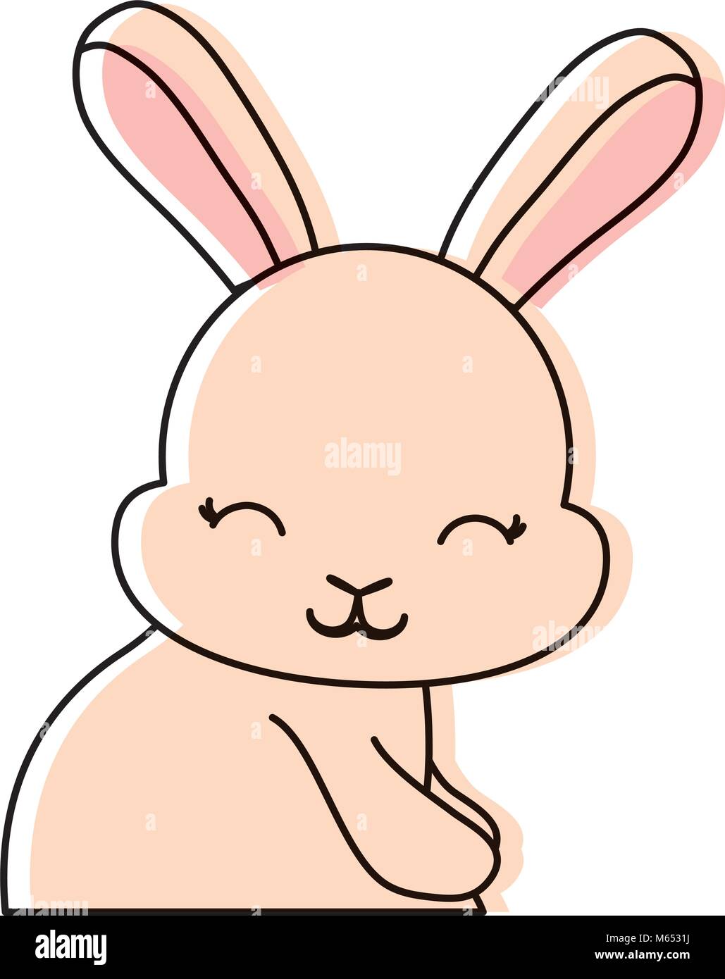 Cute rabbit icon Stock Vector Image & Art - Alamy