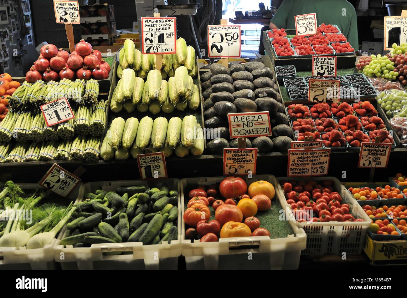 World Famous Pikes Place Market in Seattle, Washington, USA Stock Photo