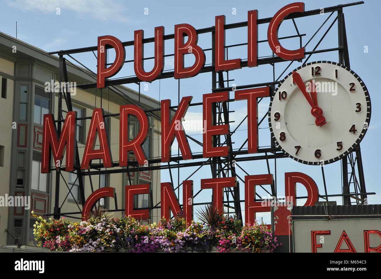World Famous Pikes Place Market in Seattle, Washington, USA Stock Photo