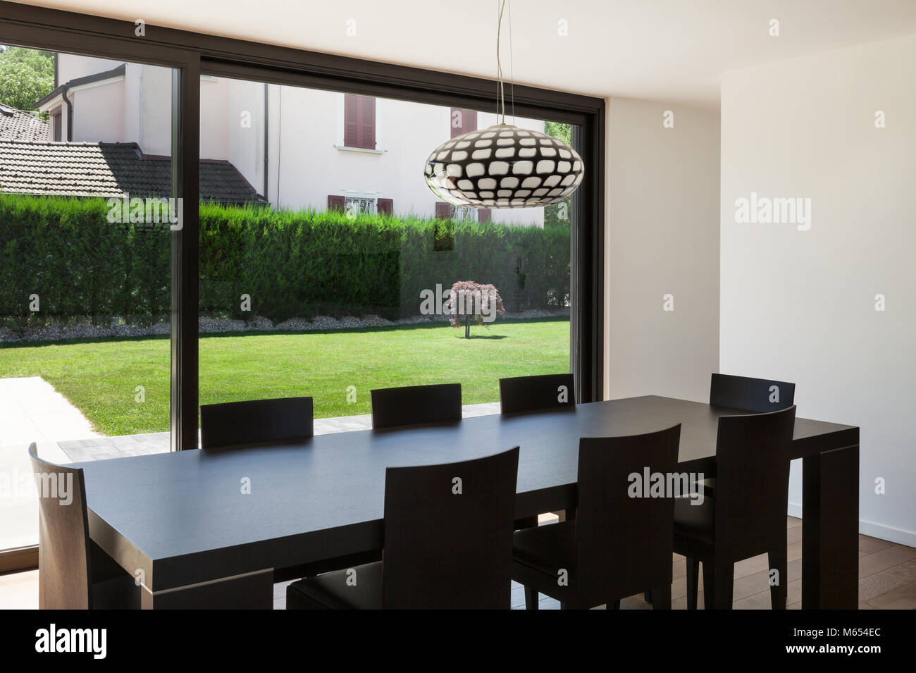 Modern villa, interior, beautiful dining room Stock Photo - Alamy
