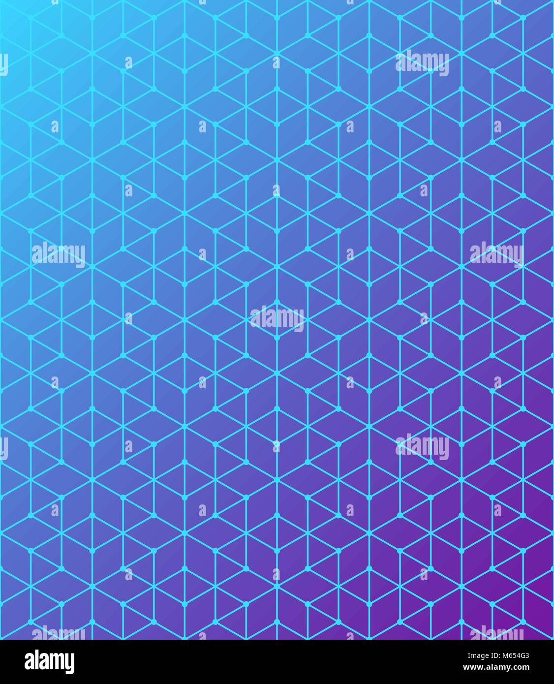 Geometric pattern of intersecting lines. The blue is a purple gradient ...