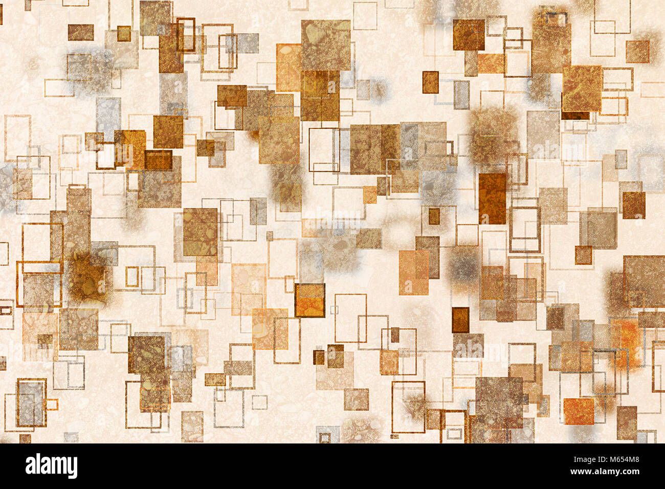 Random square & rectangle shape, digital generative art for design ...