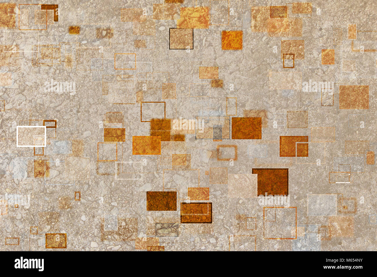 Random square & rectangle shape, digital generative art for design ...