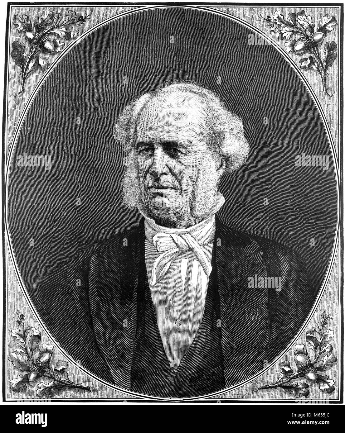 1800s 1860s 1870s PORTRAIT CORNELIUS VANDERBILT AMERICAN ENTREPRENEUR - asp fwp697 ASP001 HARS WEALTH OPPORTUNITY AUTHORITY FACIAL HAIR 1860s 1870s ENTREPRENEUR RAILROADS COMMODORE MALES SHIPPING SIDEBURNS B&W BILLIONAIRE BLACK AND WHITE CAUCASIAN ETHNICITY COMMODORE VANDERBILT CORNELIUS CORNELIUS VANDERBILT DYNASTY EMPIRE BUILDER MAGNATE NEW YORK CENTRAL NEW YORKER OLD FASHIONED PATRIARCH PERSONS PHILANTHROPIST VANDERBILT VANDERBILT UNIVERSITY Stock Photo