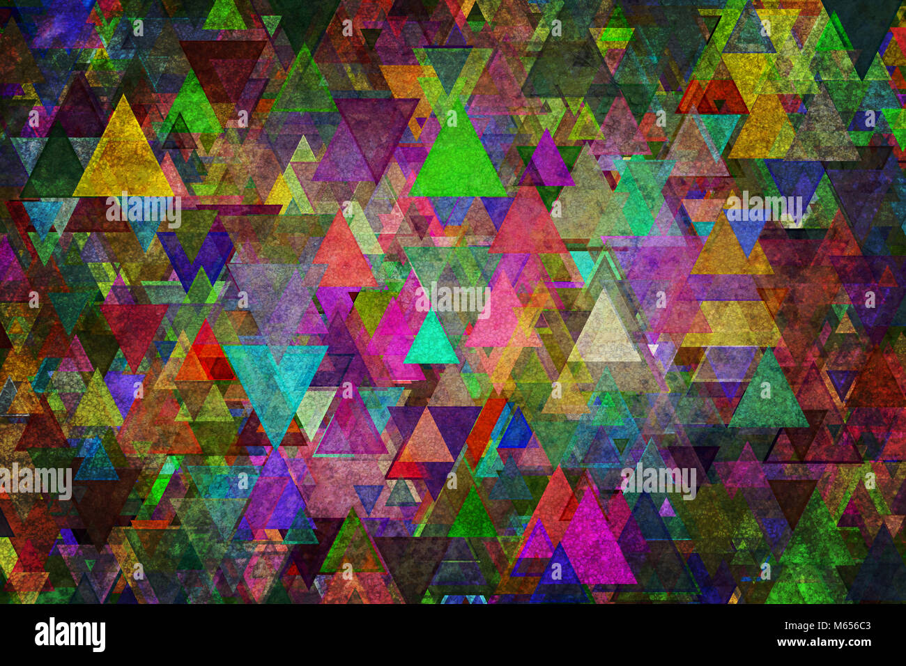 Random triangle shape, digital generative art for design texture ...