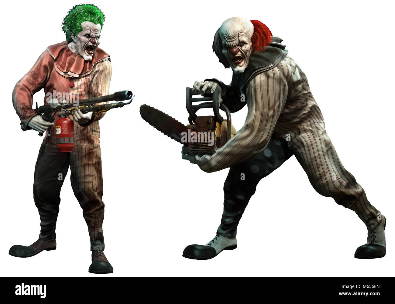 Killer clowns Stock Photo