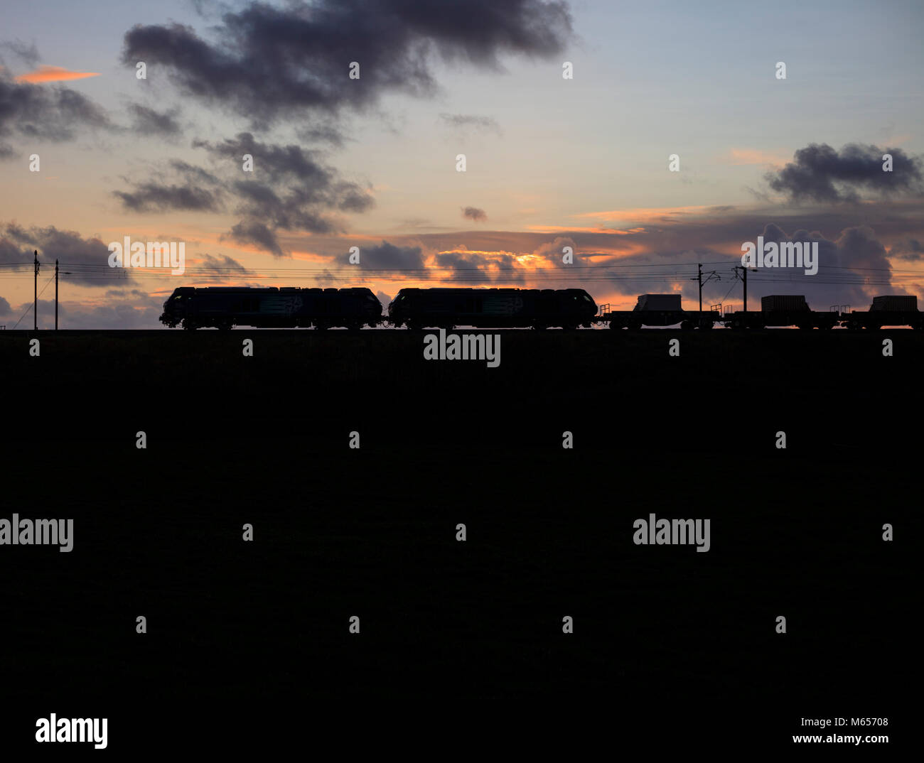 2 Direct rail Services class 68 on the west coast main line