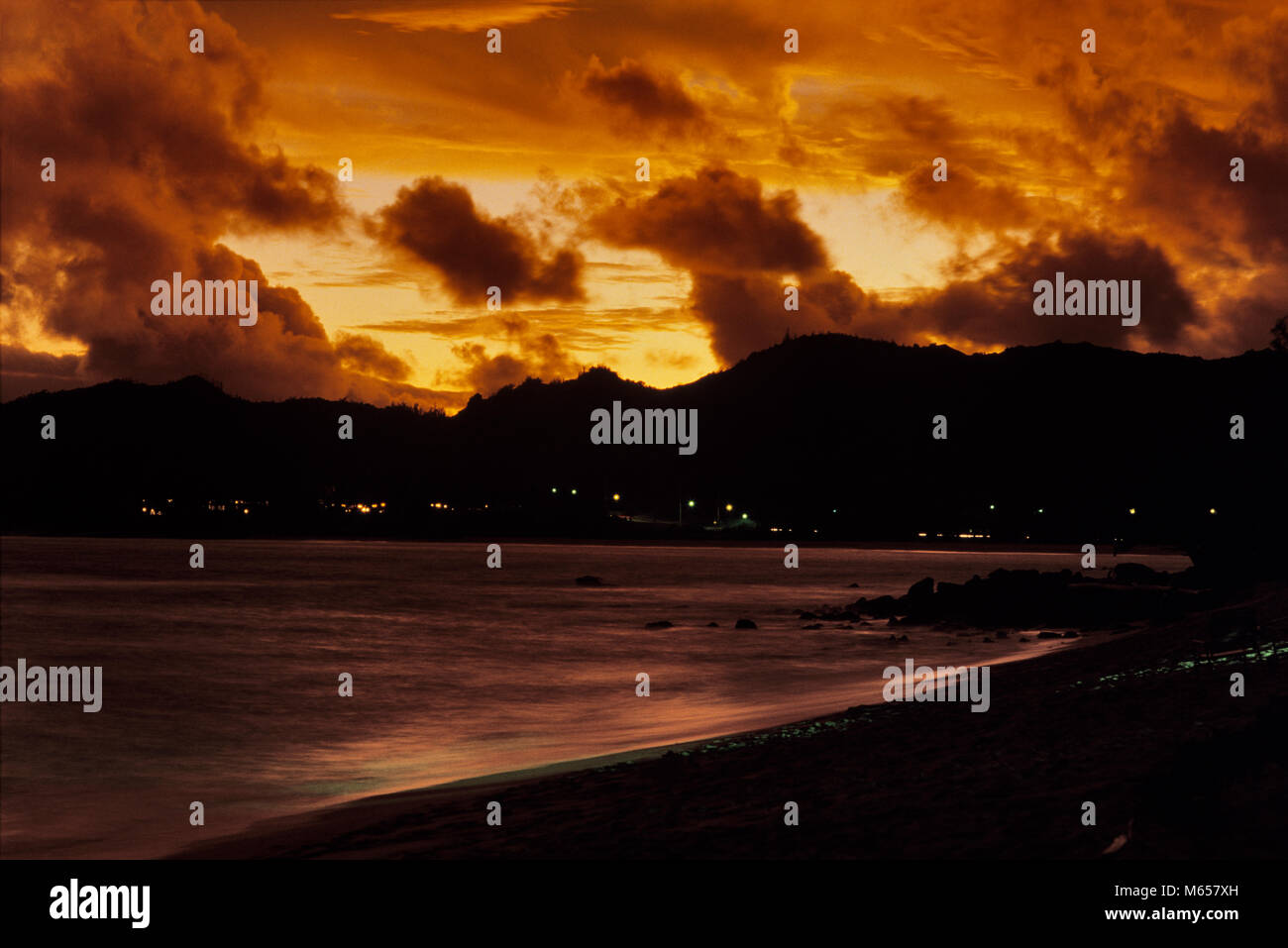 Coconut coast on Kauai, Hawaii Stock Photo Alamy